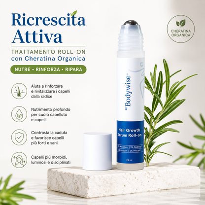 Ricrescita Attiva - Trattamento Roll-On con Cheratina Organica