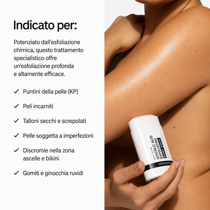 Body Stick esfoliante all'acido glicolico