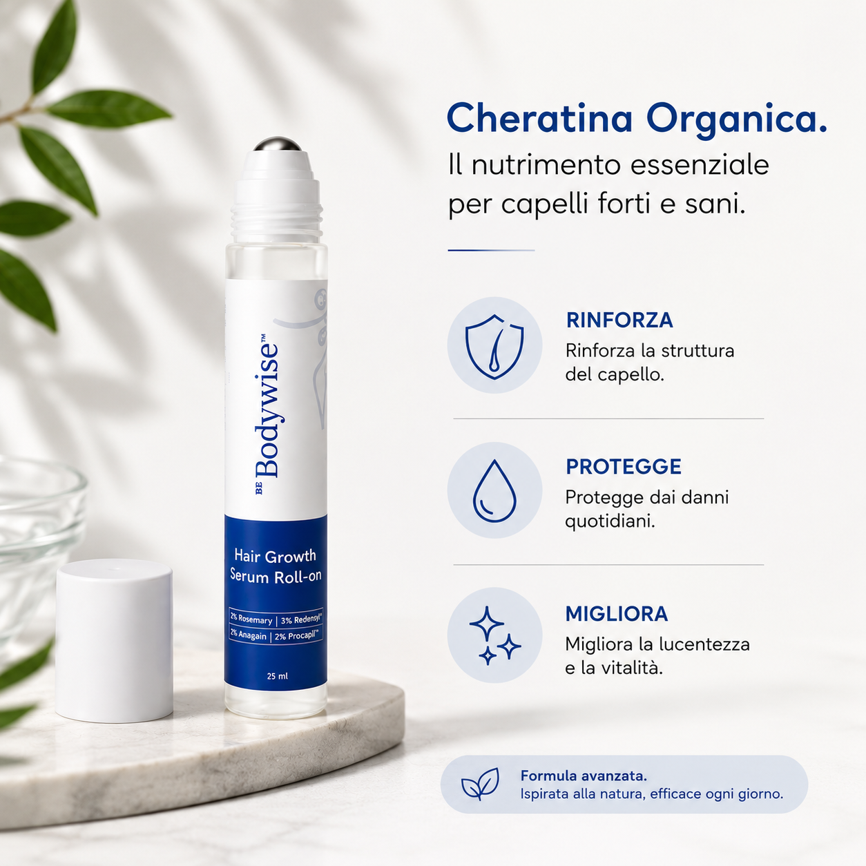 Ricrescita Attiva - Trattamento Roll-On con Cheratina Organica