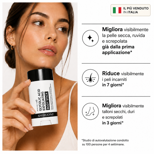 Body Stick esfoliante all'acido glicolico